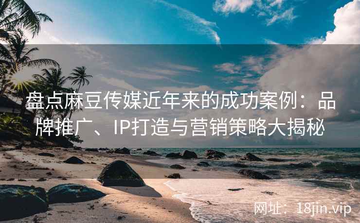 盘点麻豆传媒近年来的成功案例：品牌推广、IP打造与营销策略大揭秘